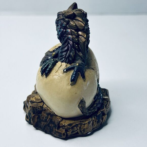 Windstone Edition Peacock Hatching Dragon Egg Pena 1984 Retired VINTAGE - Picture 8 of 11